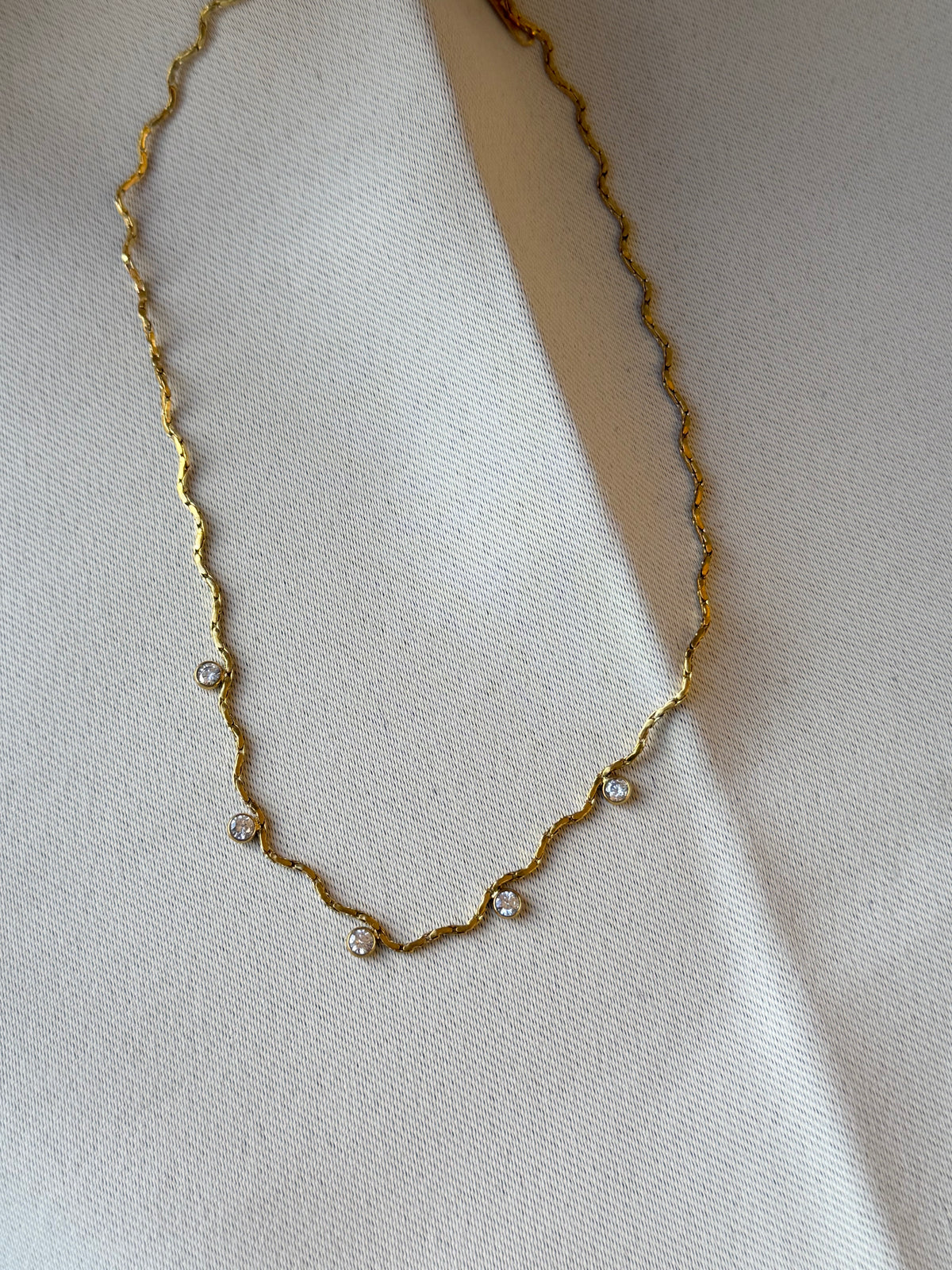 Wavy Gold Necklace