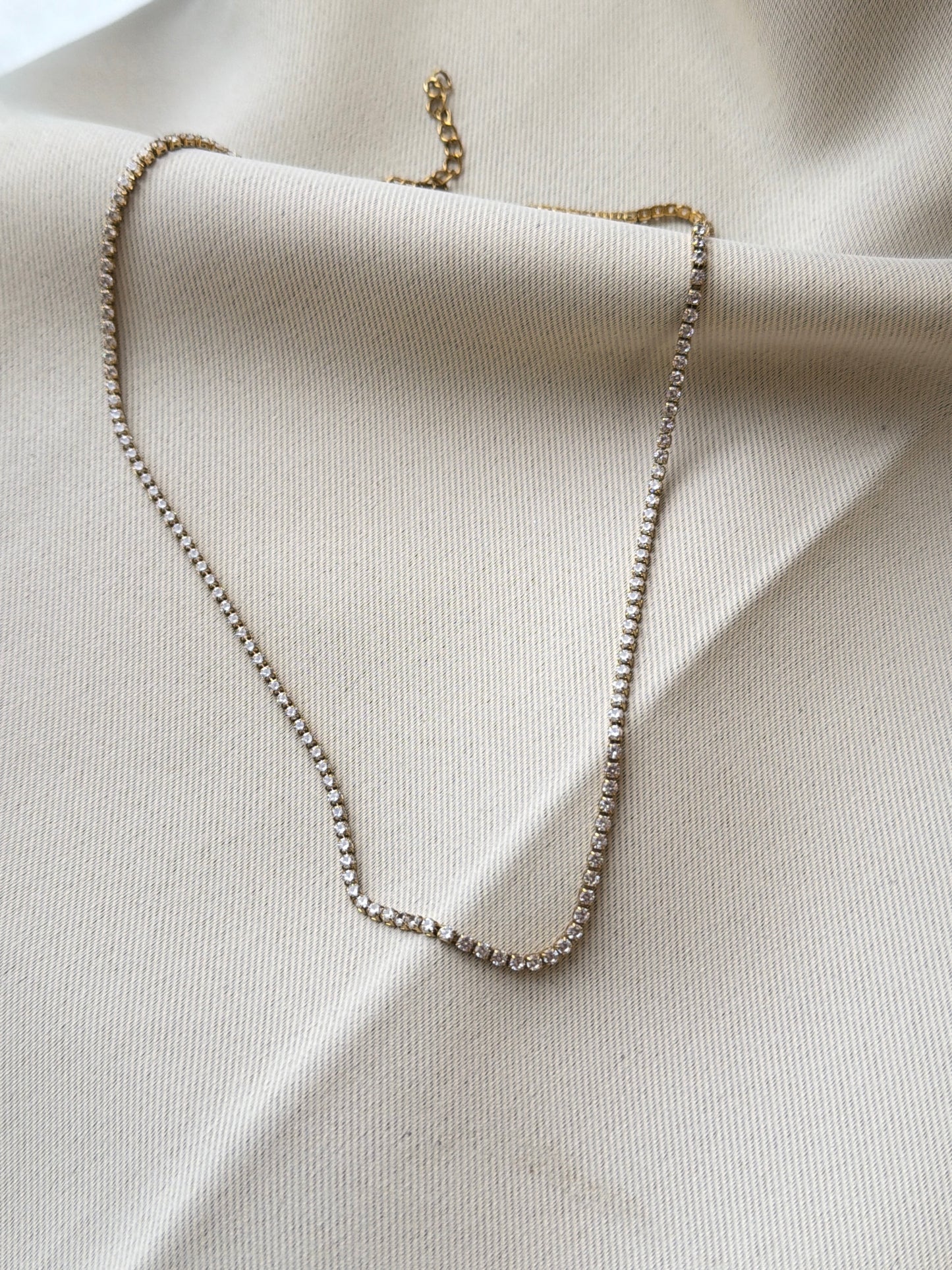 Chocker tennis necklace