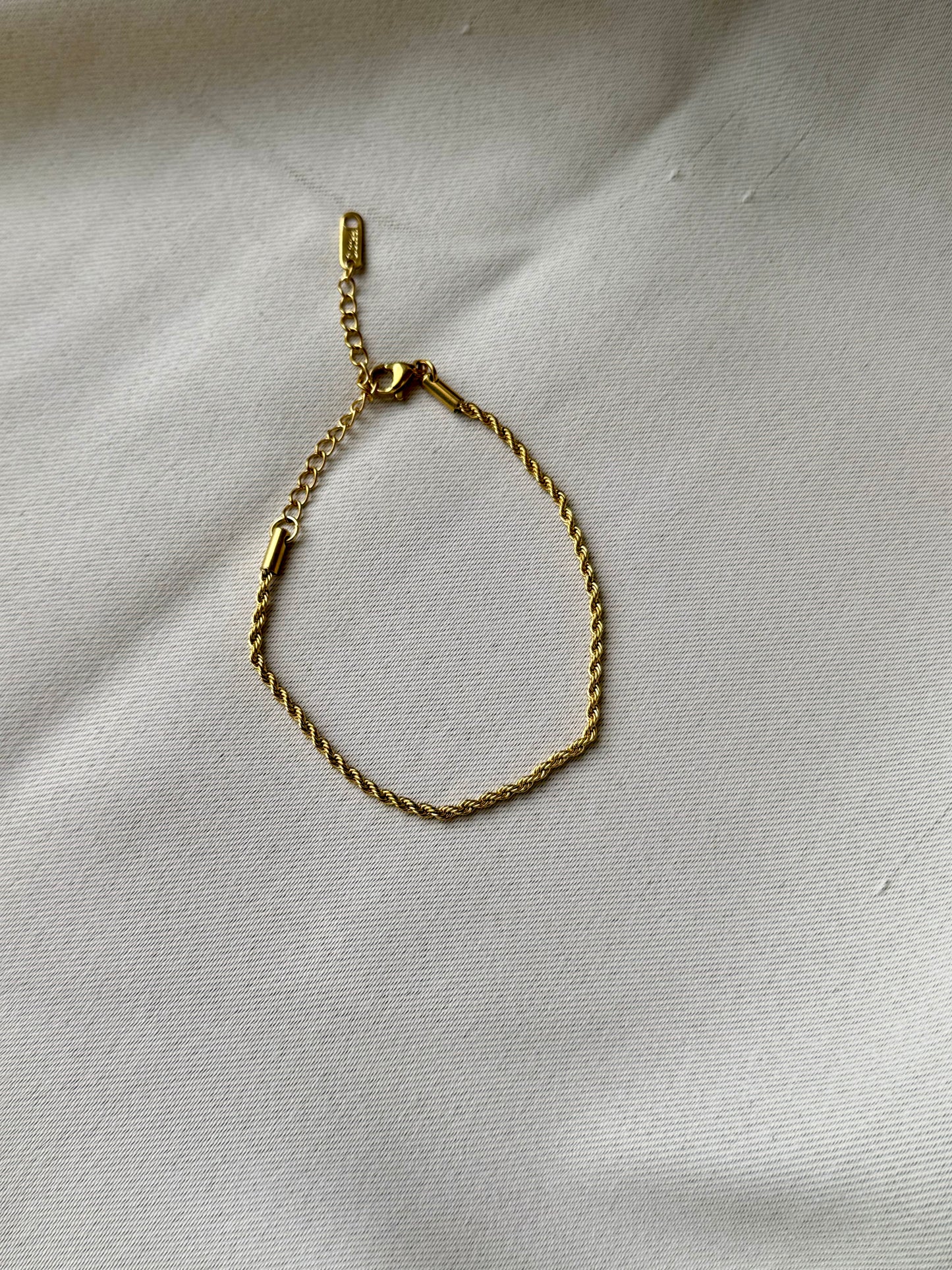 Thin rope bracelet