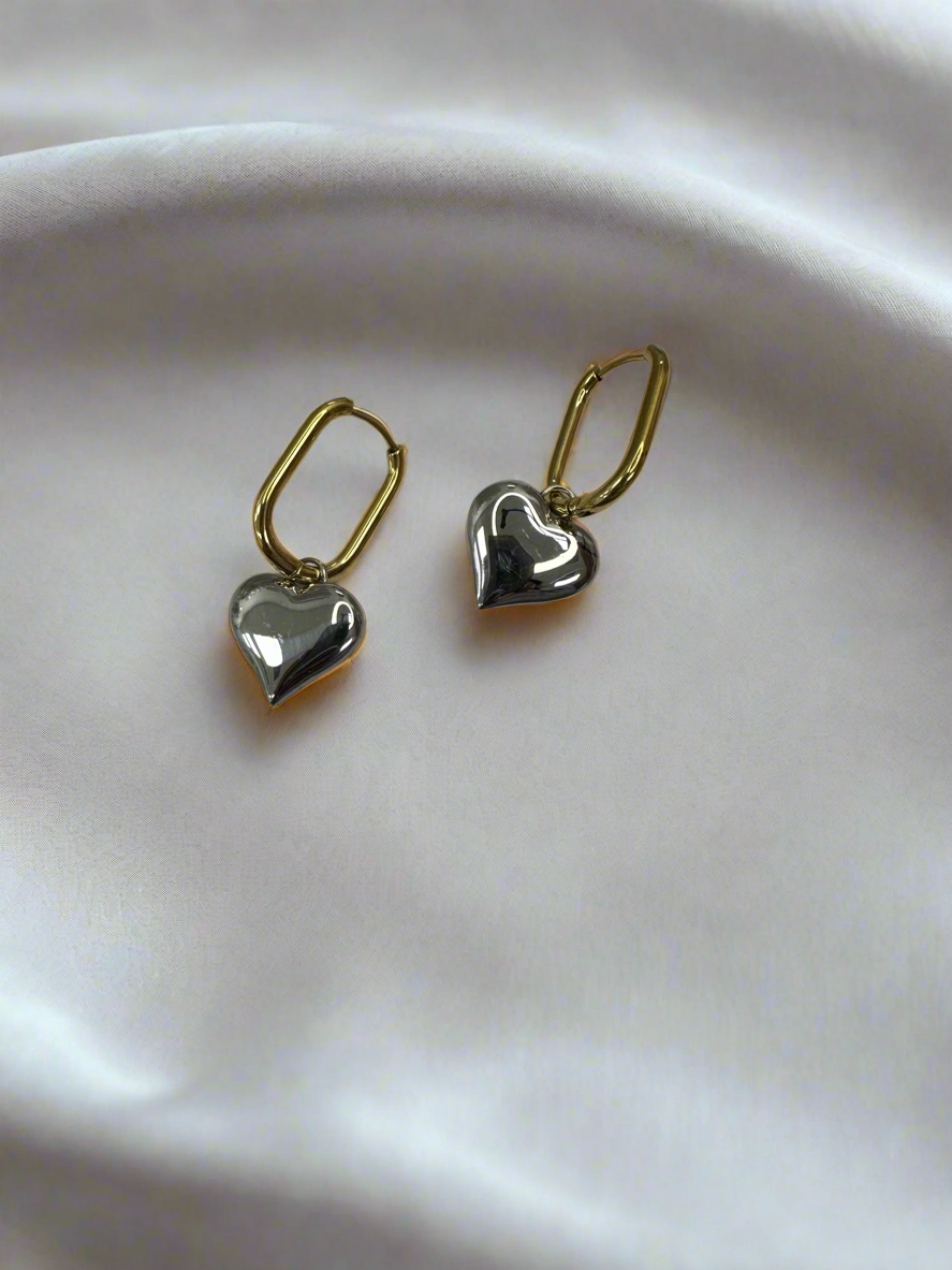 Kendra Two Tone Dangle Earrings