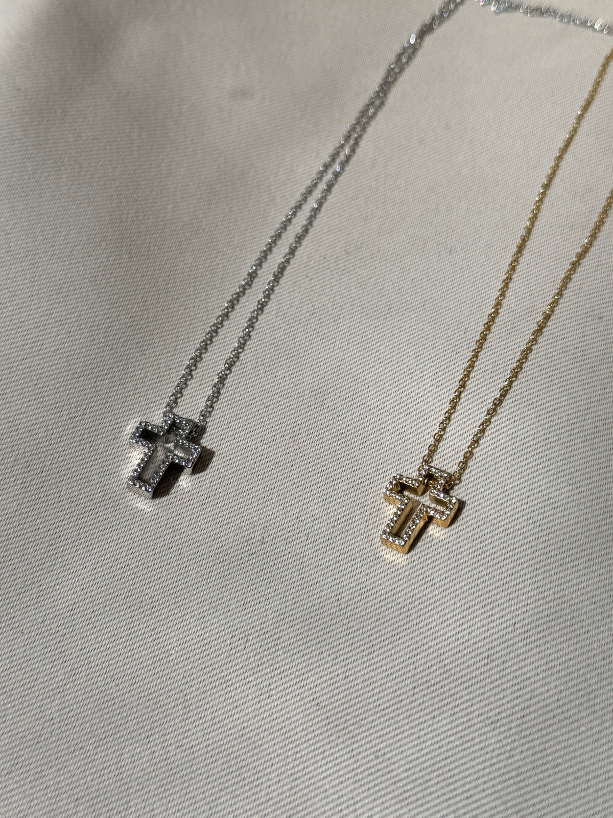 Cross Open Necklace