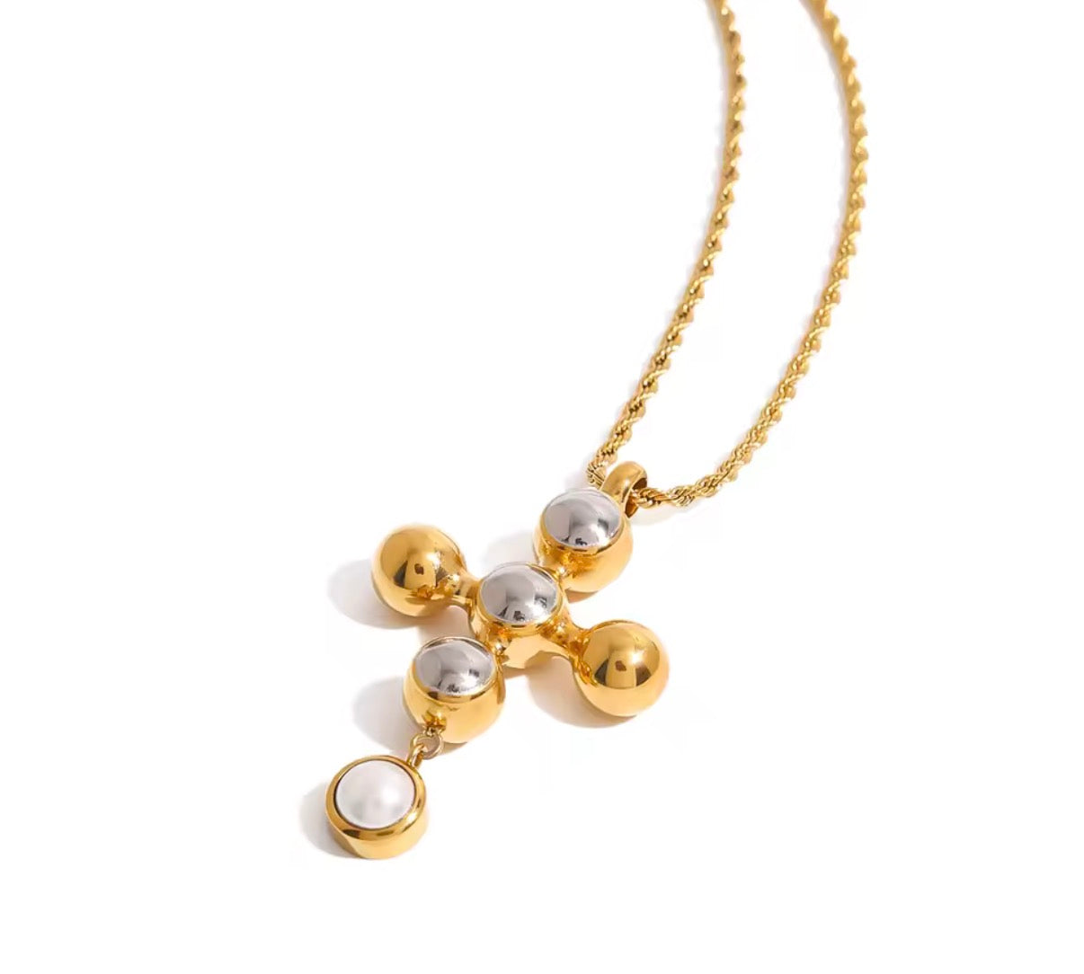 Leyó two tone cross