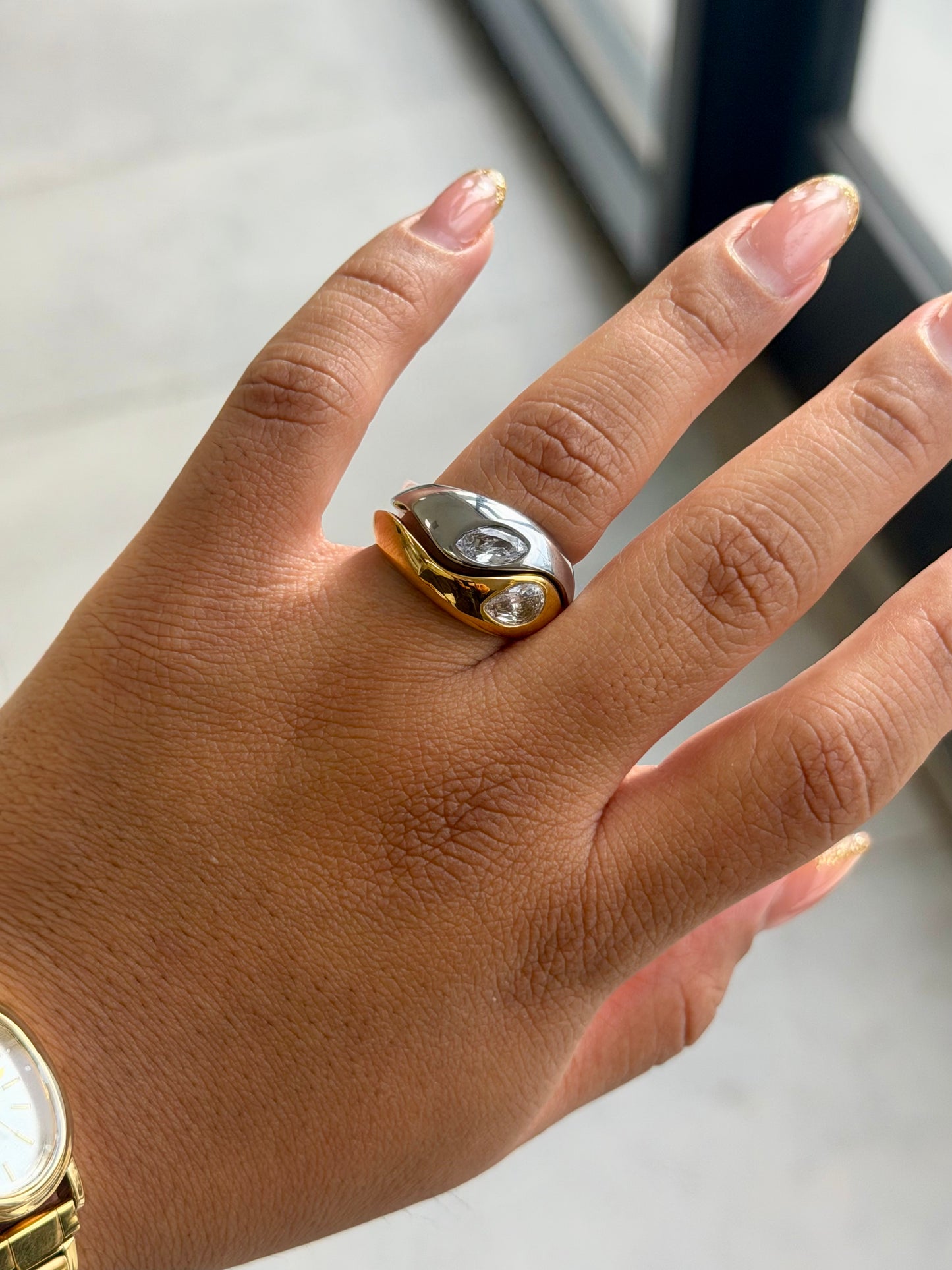 Luna Two Tone Ring