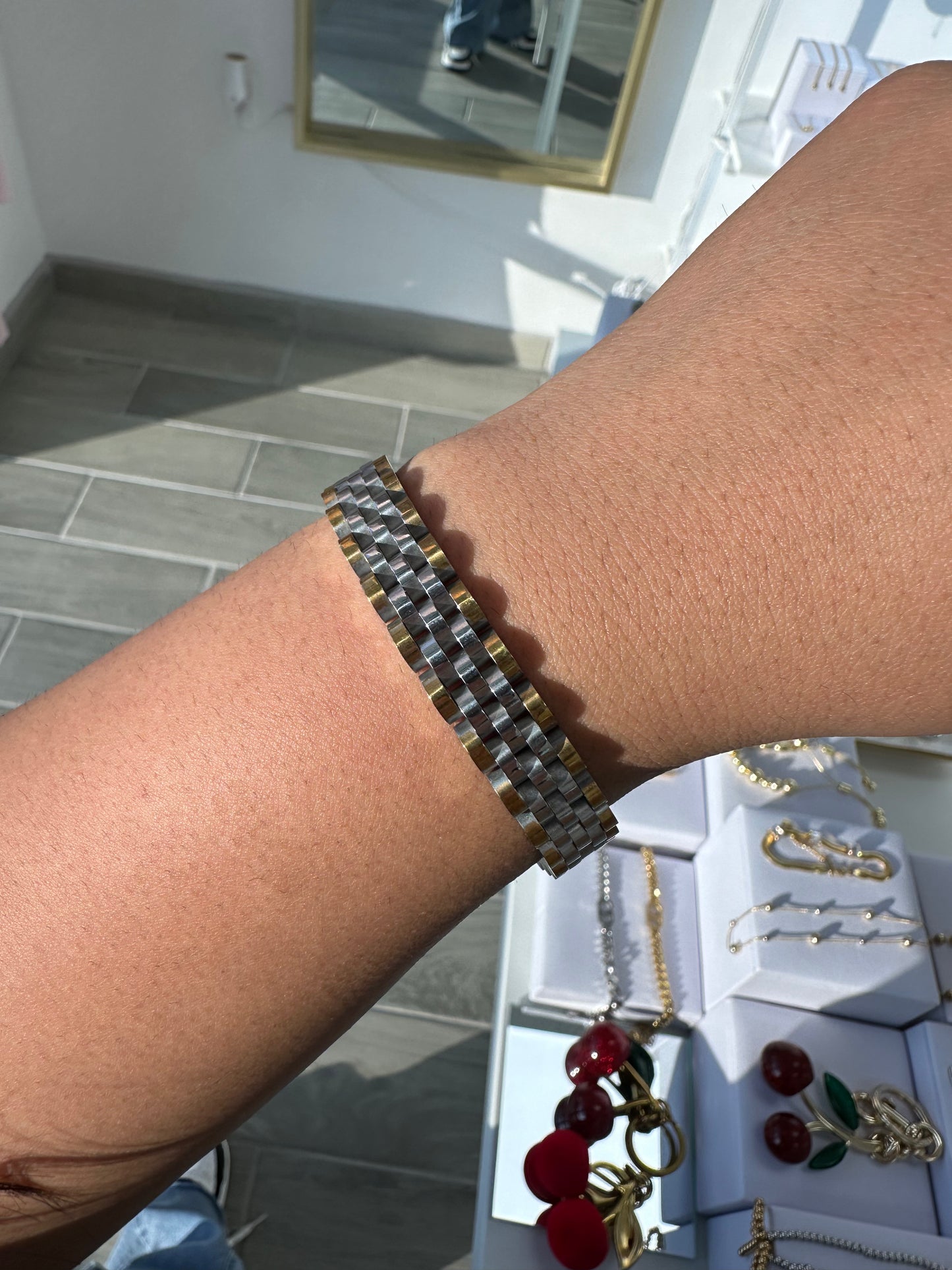 Two-tone bracelets