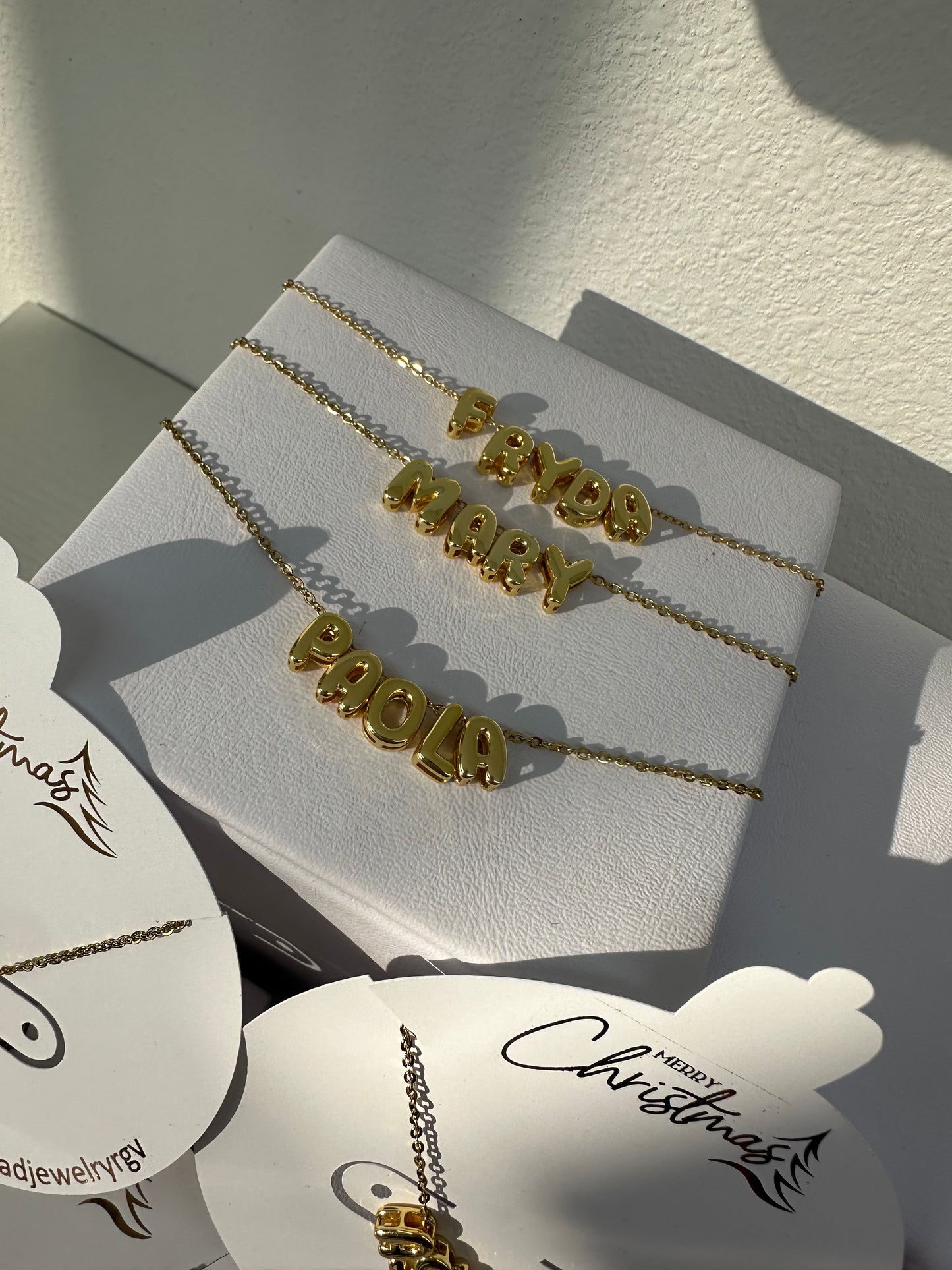 Mini gold custom necklaces