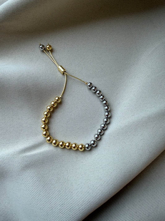 Kasey two tone bracelet