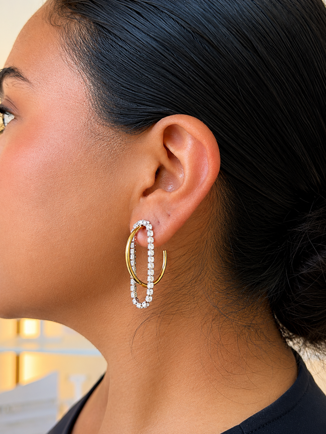 Galaxia Two Tone Hoops