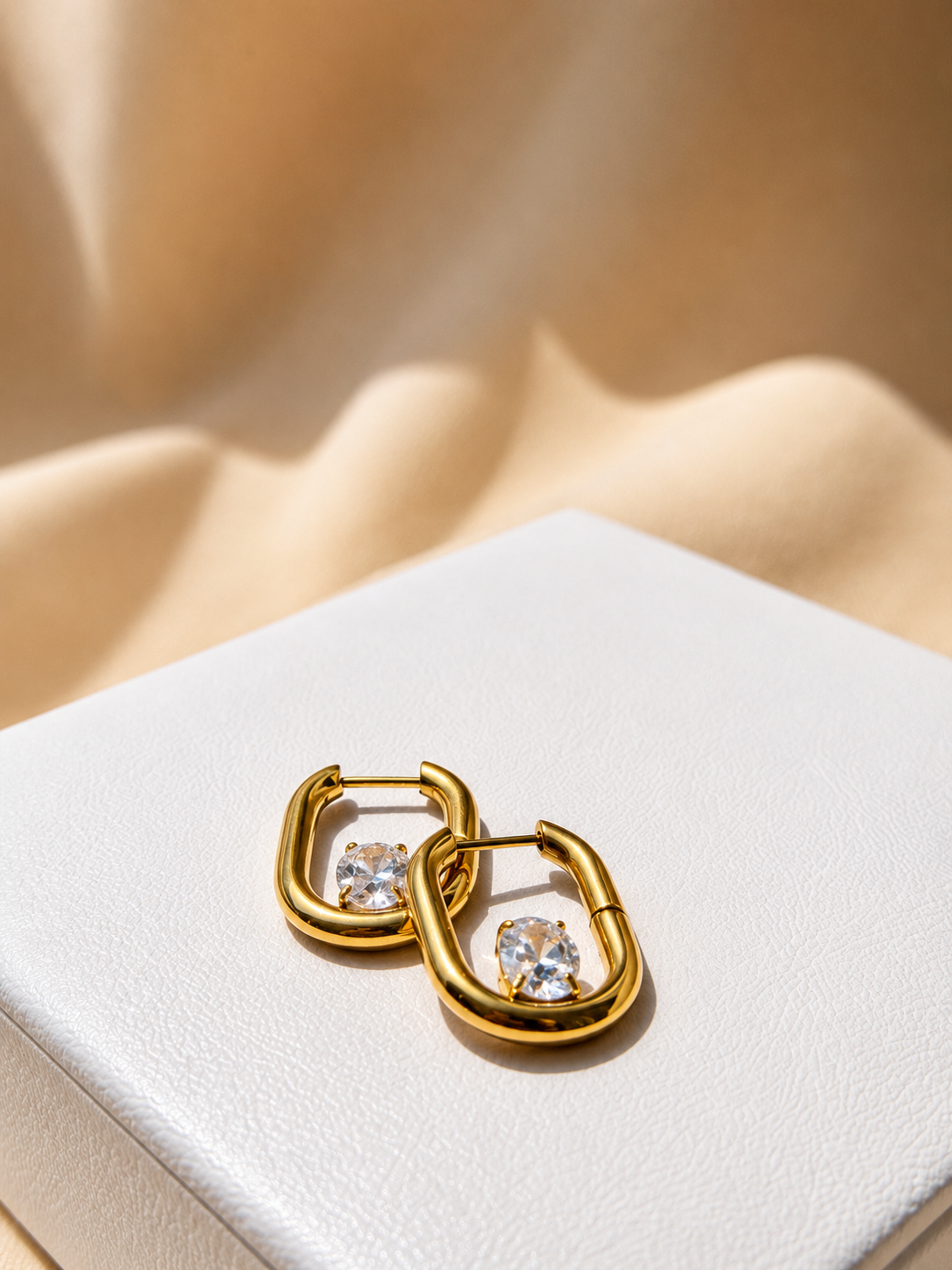 Petite Round CZ hoops