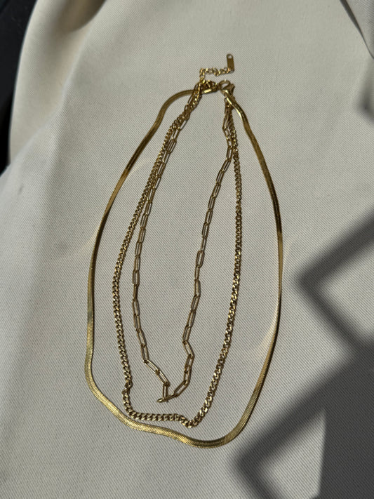 Triple stack necklace