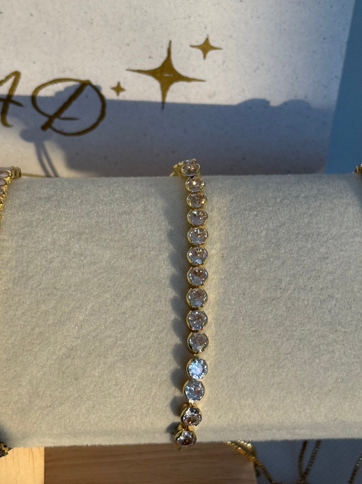 Tennis bracelets gold & rose gold