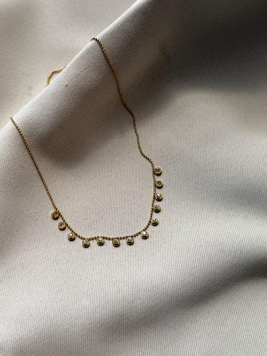 Round CZ necklace