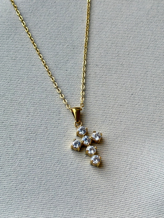 Ava cross necklace