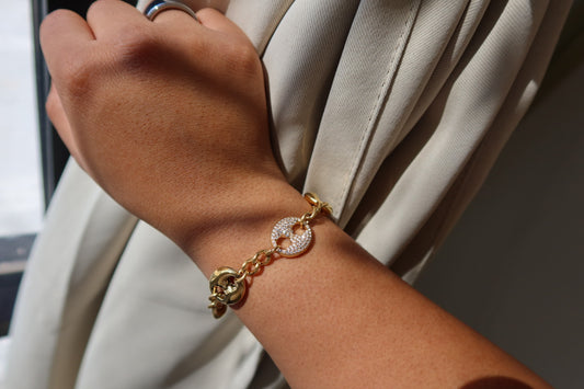 Anchor Puffed Bracelet
