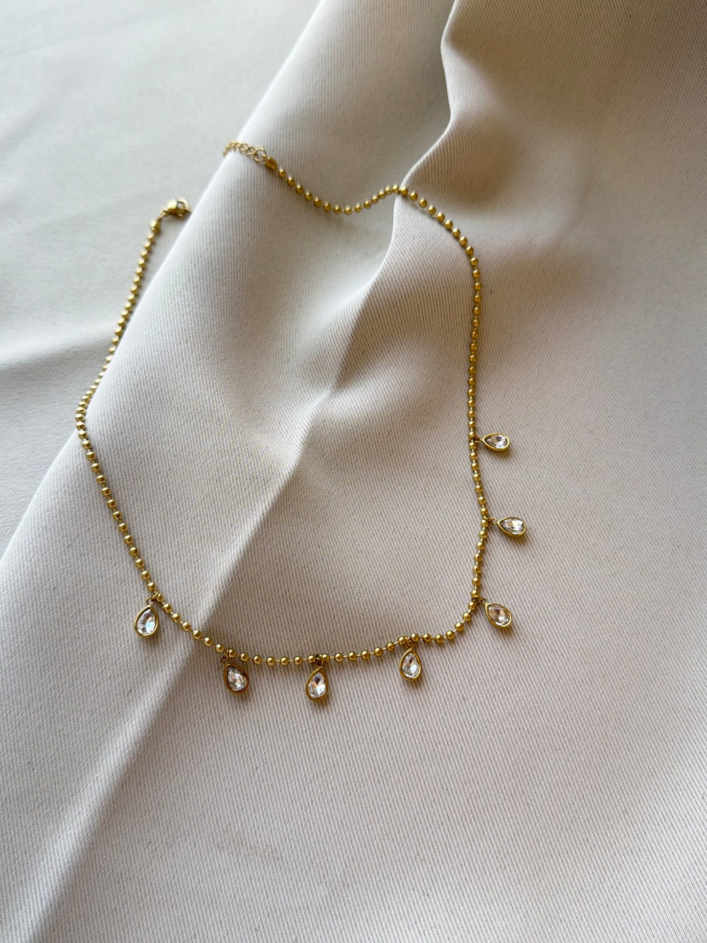 Lucy tear drop necklace