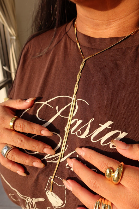 Braided Tie Necklace