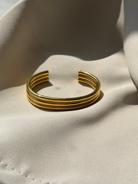 Triple Gold Bangle