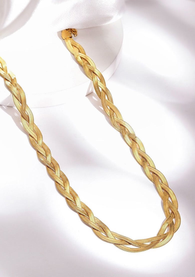 Braided snake chain