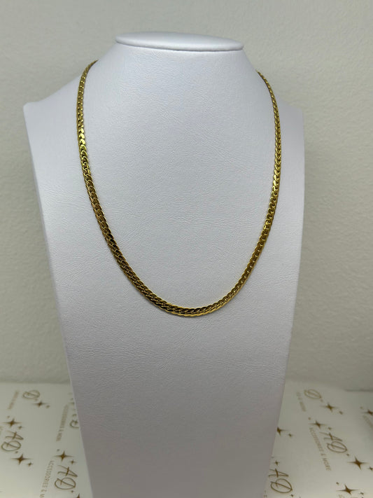 Smooth Cuban Necklace Gold