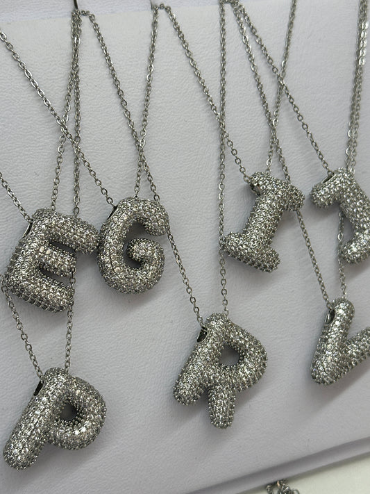 Silver Sparkly Letters