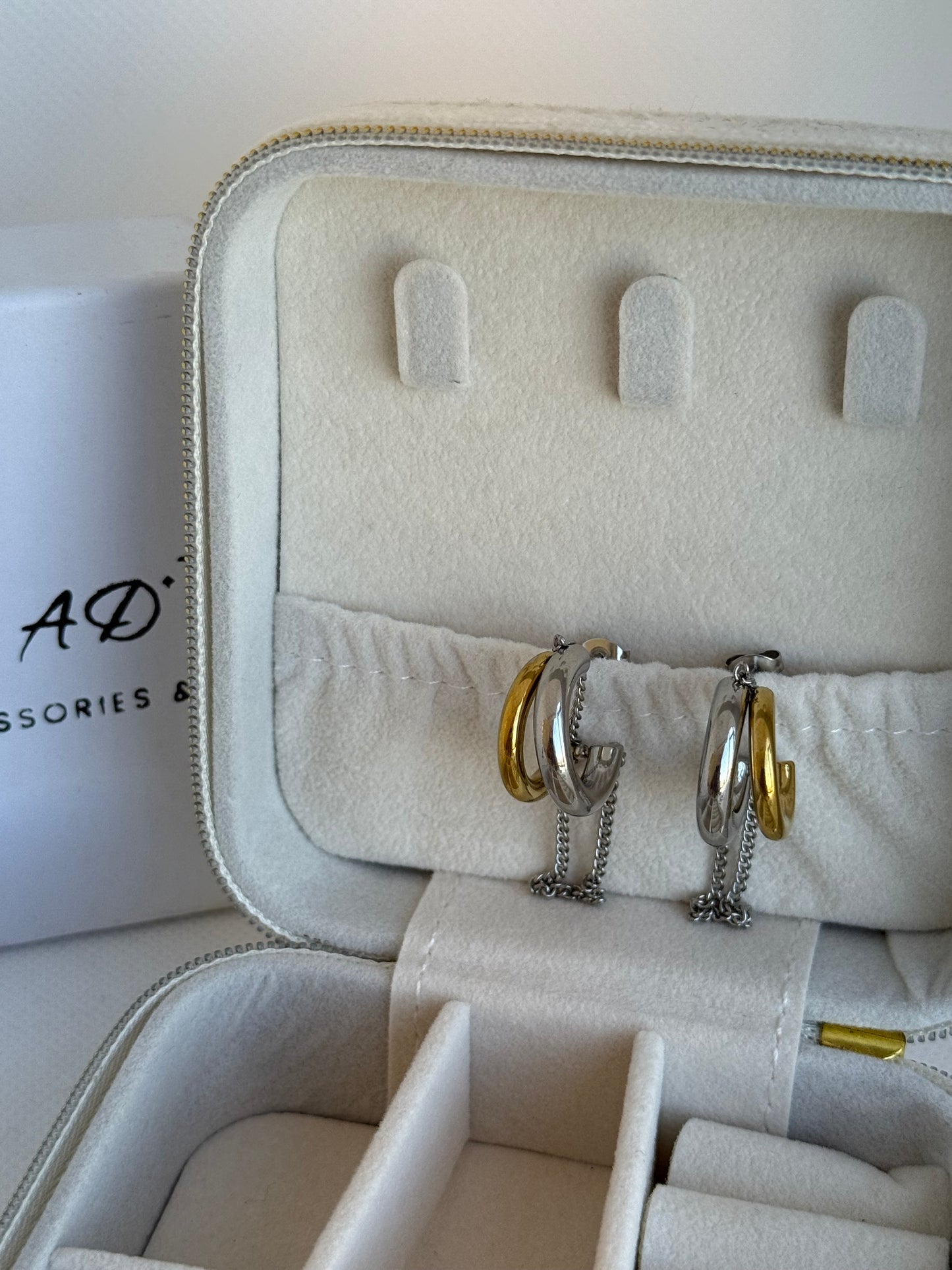Lexi two tone earrings