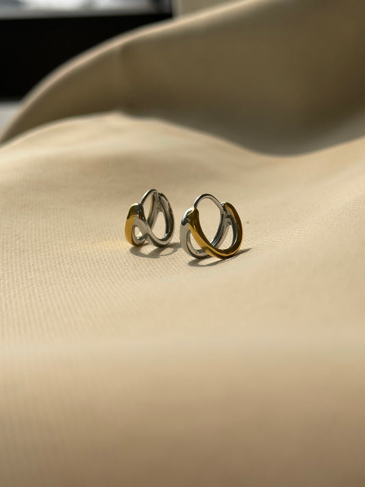 Bi-color mini hoops