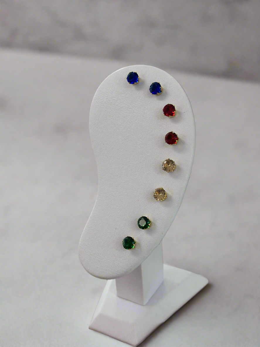 Stud Colored Earrings