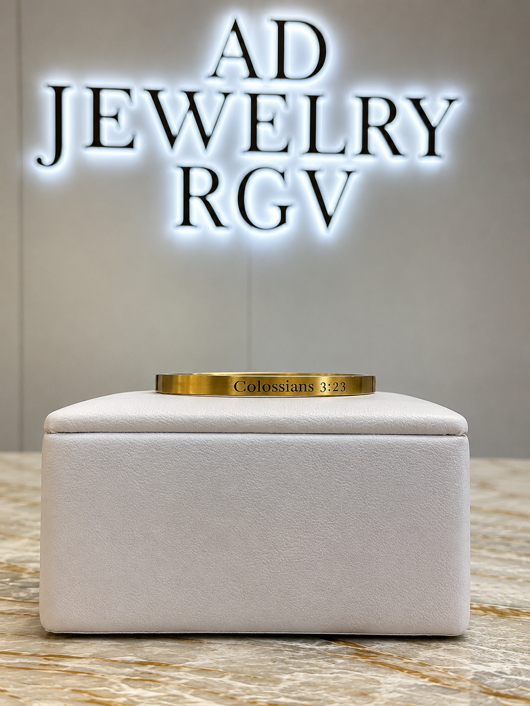 Engraved bangle cuff