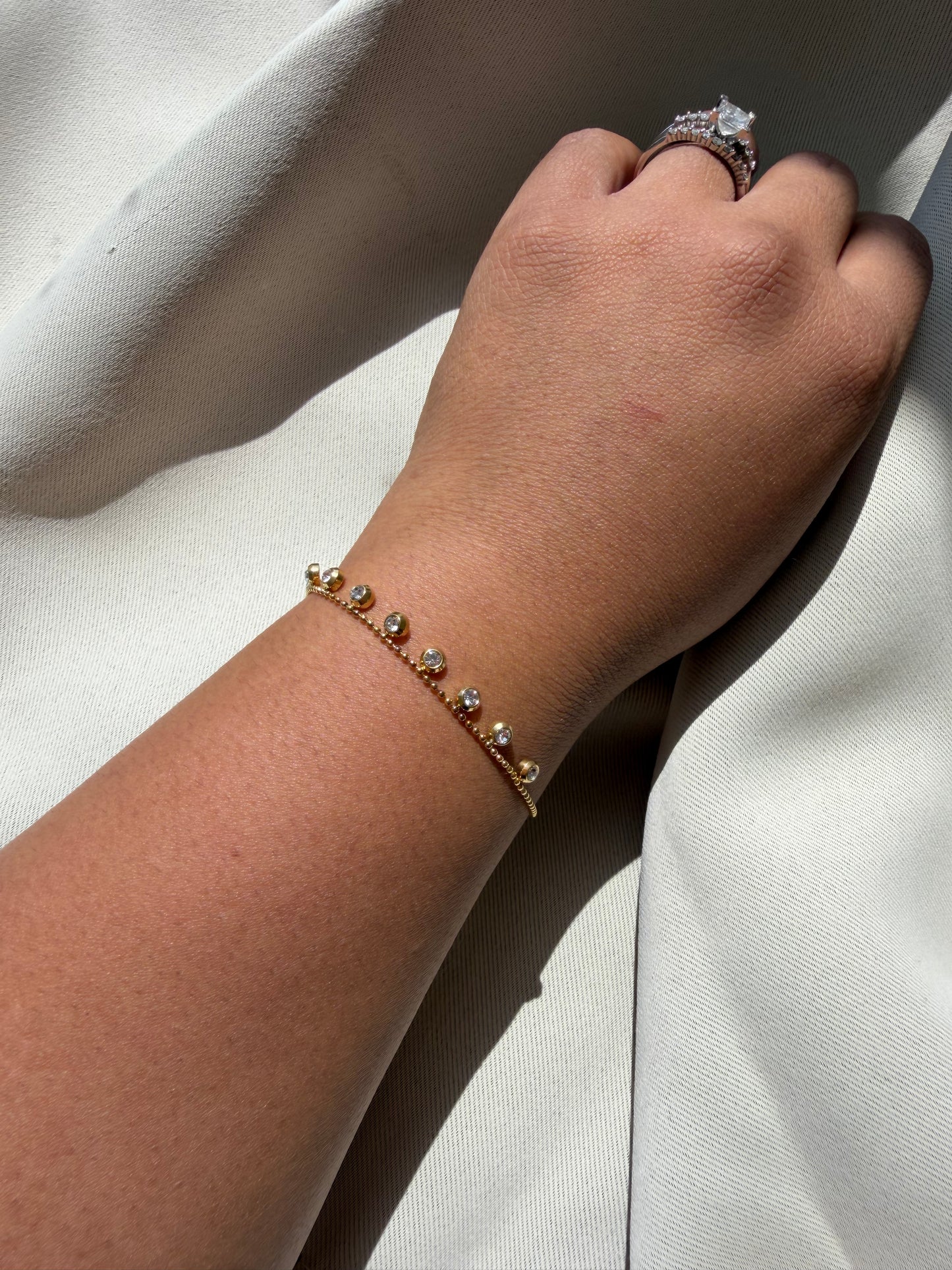Round CZ bracelet