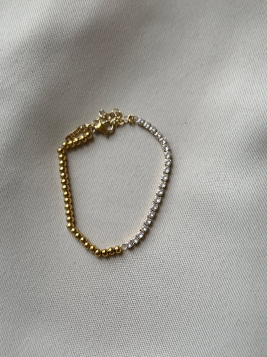 Tennis beaded bracelet