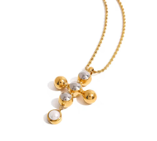 Leyó two tone cross