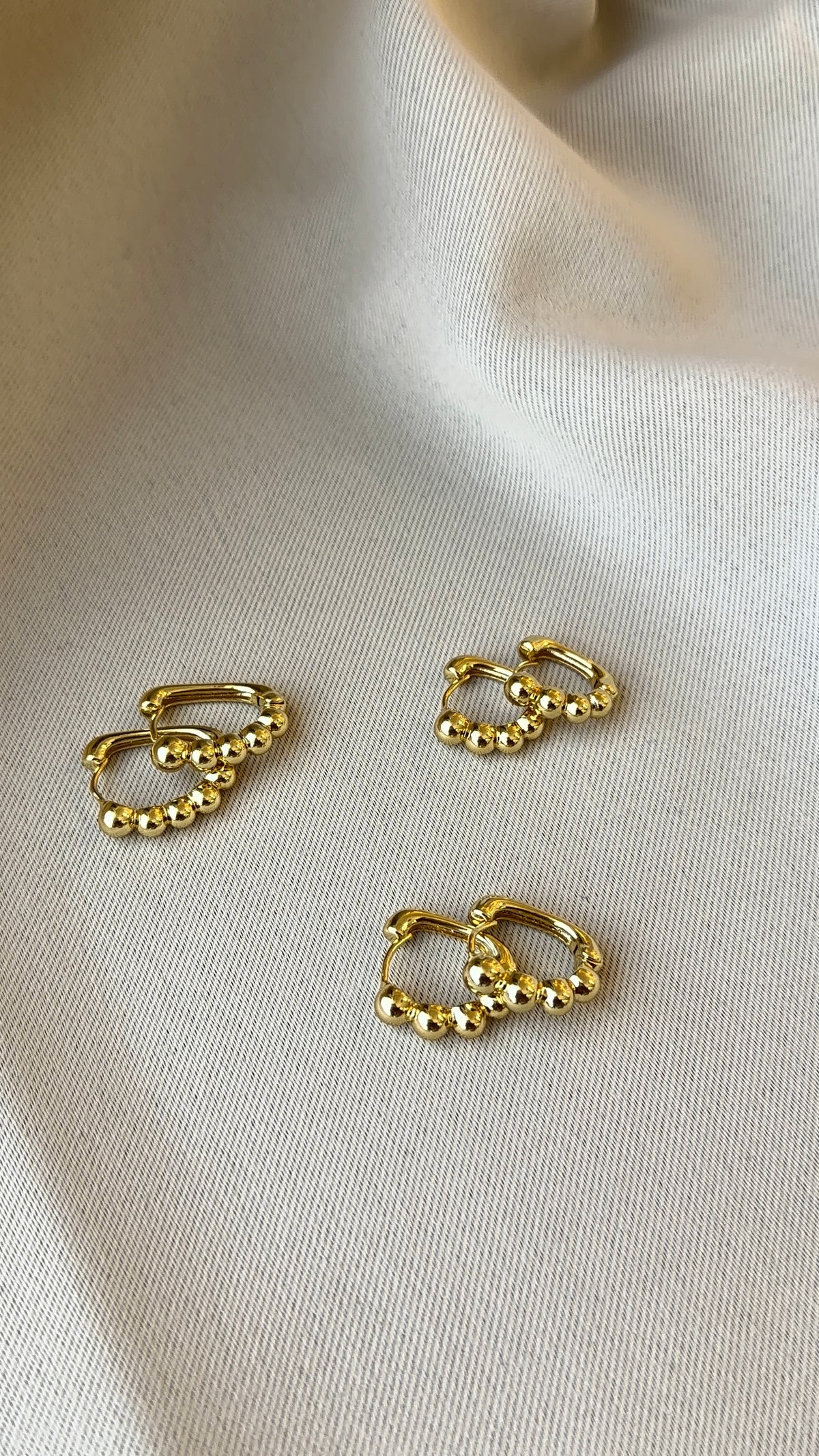 Beaded Hoops