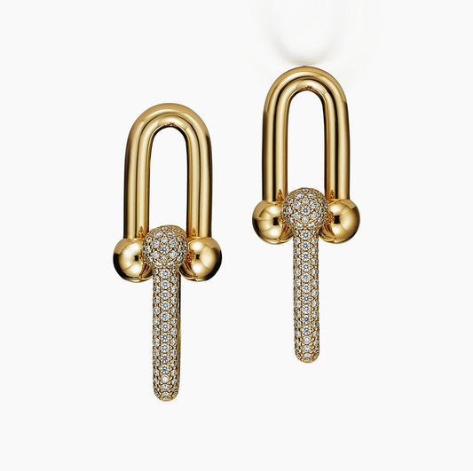 Interlocked earrings
