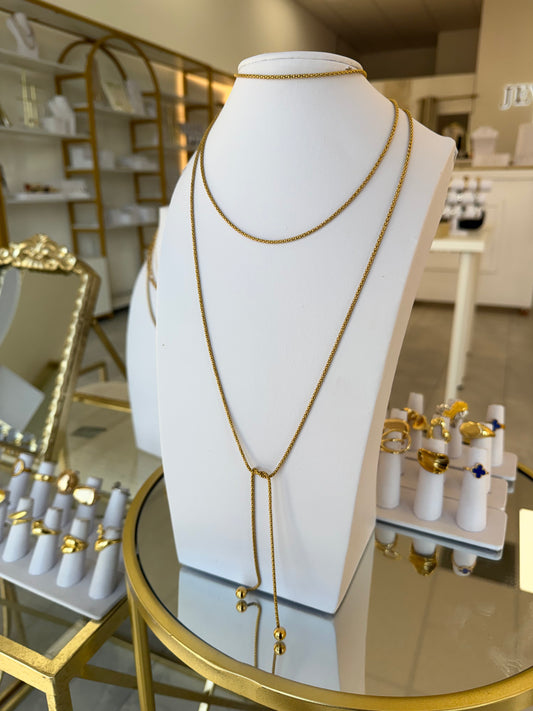 Infinity rope necklace