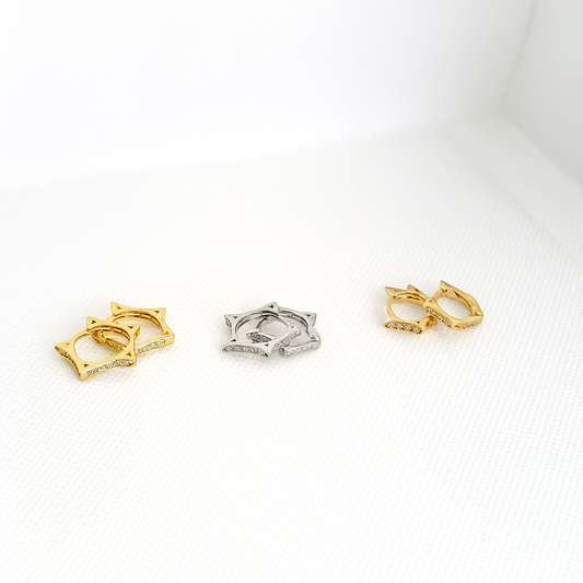 Estrella mini hoops